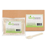 Birchware Classic Forks 6.5" - (2500 Count) Compostable Wooden Forks, Biodegradable Party Supplies, Sturdy, Heat Tolerant and Eco-Friendly.