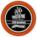 Twisted Pine Coffee 1265 Breakfast Blend, Medium Roast, Single-Serve Cups for Keurig K-Cup Brewers, 12 Count
