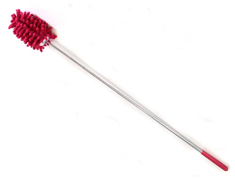 DAB Extendable Microfiber Duster with Rubberized Handle | 10"-28" (25.4 cm-71.1 cm) Adjustable Length | Lightweight| Scratch-Free | Washable | Great