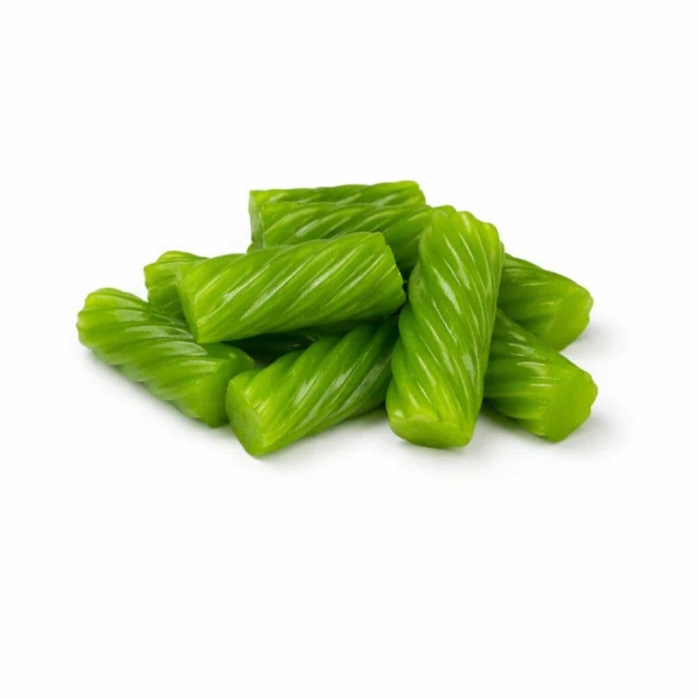 Soft Green Apple Licorice Bites Australian Style Candy 2 lb Bag - 2 lb (Approx. 120 pieces)