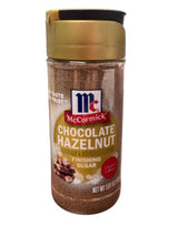 McCormick Holiday Finishing Sugar Variety Pack, Chocolate Hazelnut, Candy Cane, English Toffee Flavors, Limited Edition Dessert Topping, 3 Count