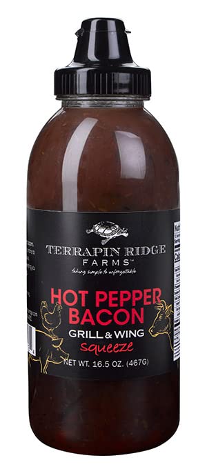 Terrapin Ridge Farms Grill Master Assortment - Sweet Heat, Hot Pepper Bacon, and Carnitas Grill & Wing Sauces - Gourmet BBQ Sauce Trio for Meats
