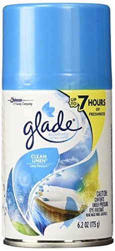 Glade Automatic Spray Refill, Clean Linen, 6.2 Oz(Pack of 2)