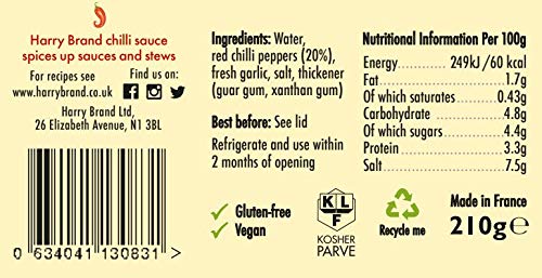 Harry Brand - Harissa Chilli Sauce - Jar - 210g