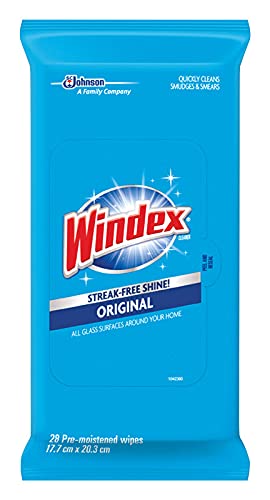 Windex 70232 Original Windex Glass & Surface Wipes 28 Count
