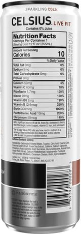 Celsius RTD Sparkling Cola, 12 Ounce