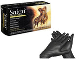 Mexpo Black Latex Gloves Premium SIze: Large - Safari 100/Box Mechanic - tattoo - Law Enforcement