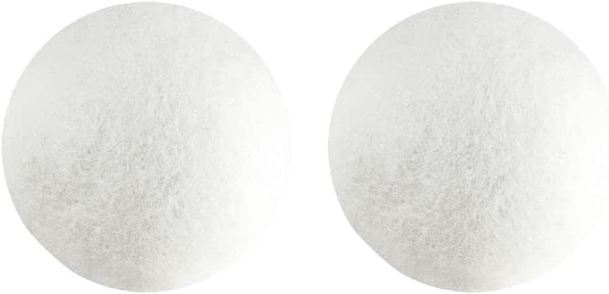 2Pcs Wool Dryer Balls, Natural Fabric Softener, Reusable Laundry Balls for Pet Hair Removal, Static Reducer Alternative, Reduces Wrinkles and Drying
