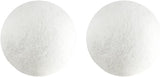 2Pcs Wool Dryer Balls, Natural Fabric Softener, Reusable Laundry Balls for Pet Hair Removal, Static Reducer Alternative, Reduces Wrinkles and Drying