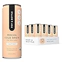Pop & Bottle, Oat Milk Lattes Cold Brew with Adaptogens, Maca, Ashwagandha, Mct Oil, Oat Milk, Organic, Dairy, Gluten Free, Great as Iced Coffee