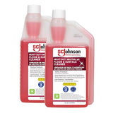 SC Johnson Professional Heavy Duty Neutral pH Floor and Surface Cleaner, Floor Cleaner Concentrate, 32 fl. oz. Bottle, Case of 2, for Professional Use