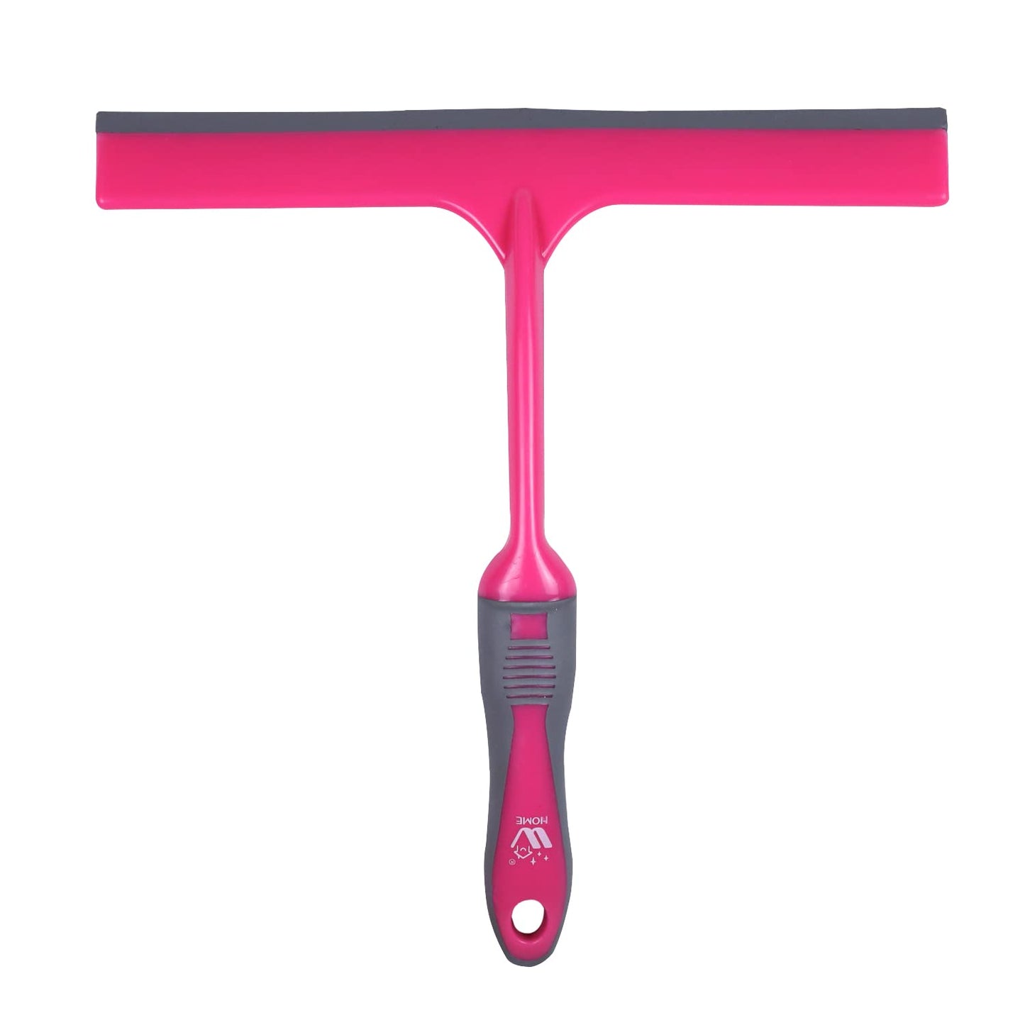 WBM Home Squeegee, Professional Scratch Free Surface Cleaner with Hanging Hole, Shower Squeegee, Pink