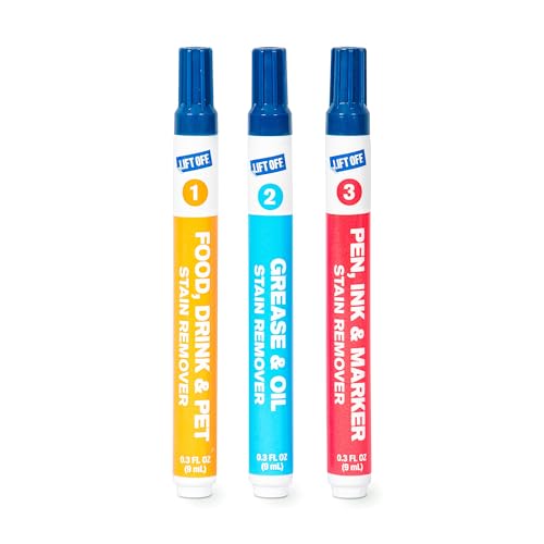 Lift Off 42103 Stain Removal Pens, Targeted Stain Remover for Clothes, Fabric, and Upholstery, Removes Food, Grease, Oil, Ink, and Pet Stains