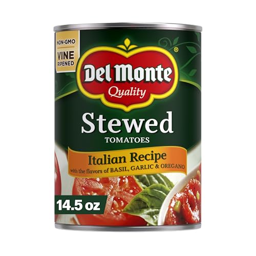 Del Monte Stewed Tomatoes with Basil, Garlic and Oregano, 14.5 Ounce
