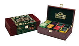 Ahmad Tea Keeper Wooden Box with 80-Count Assorted Tea Bags