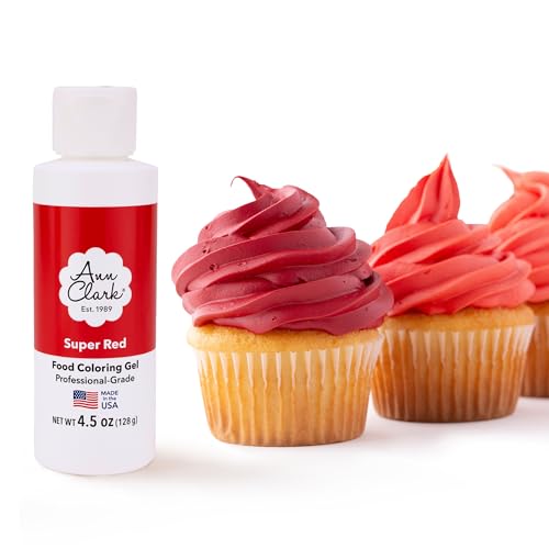 Ann Clark Super Red Food Coloring Gel Large 4.5 oz Professional Grade Made in USA