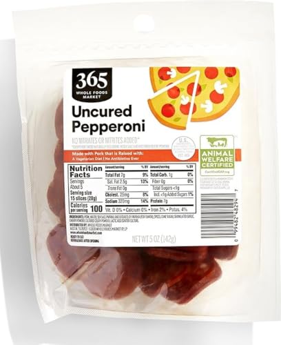 365 by Whole Foods Market, Uncured Pork Pepperoni, 5 oz