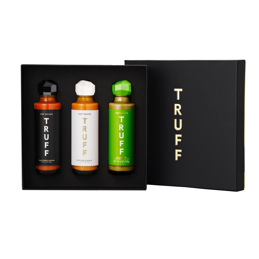 TRUFF Jalapeño Lime Variety Pack - Gourmet Hot Sauce Set of the Original, Jalapeño Lime, White Truffle Hot Sauce, Unique Truffle Flavor Experiences