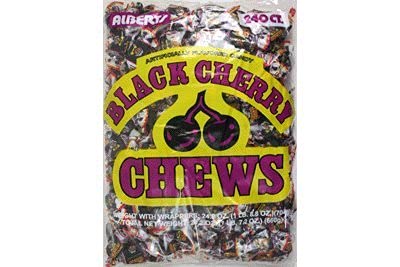 Albert's Chews Black Cherry 240 Piece Bag - 3 pack