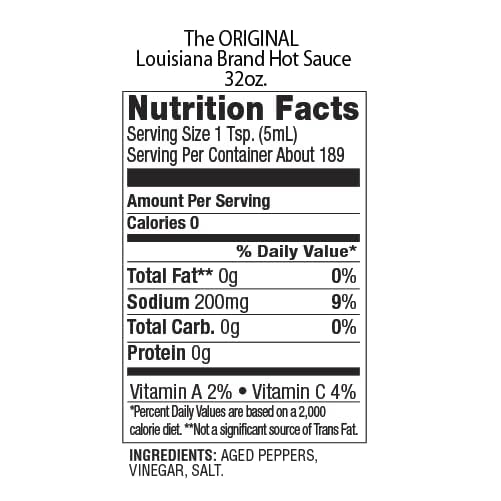 24 Pack Louisiana Brand Hot Sauce, The Original Perfect Hot Sauce 6 Ounce