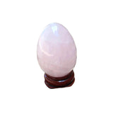 IPUDIS 1pc 150-200g Rose Quartz Hand-Carved Eggs Easter Interior Decoration Eggs