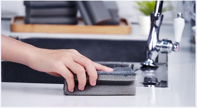 Multifunction Scrub Sponge Protects Nails and Fingers - Sponges for Cleaning Remove Tough Stains, Grease, Residue (Gray 13 * 7 * 4.3cm 3 pcs)