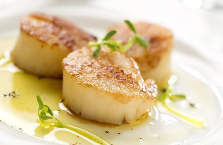 New York Steak & Seafood Jumbo Scallops - Frozen Sea Scallops - Wild Caught Fresh Dry Scallops without Water Added (2 lbs. Scallops)