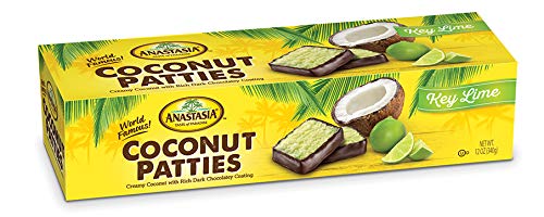 Anastasia Confections Coconut Patties, Key Lime Flavor, 12 oz