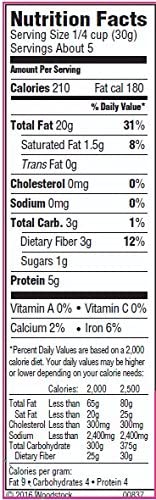 Woodstock Organic Walnuts, Raw, Shelled Halves and Pieces, 5.5 oz (Pack of 8)