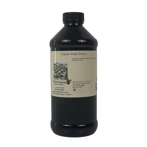 Organic Maple Syrup Extract - PG Free - Non-GMO - Gluten Free - Kosher - Vegan - 16 ounces