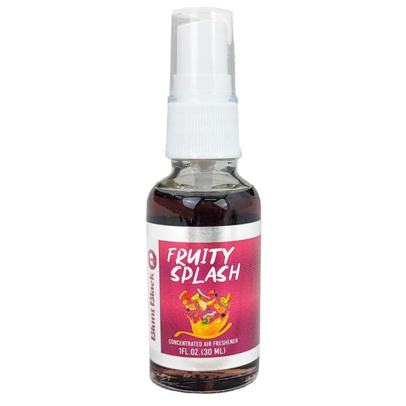 Blunt Black Concentrated Air Freshener Spray 1 oz. Glass Bottle - Choose Your Scent (Fruity Splash)