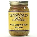 Tennessee’s Best Mild Chow Chow Relish - Southern Sweet & Tangy Pickled Vegetable Relish, Small Batch, No Preservatives