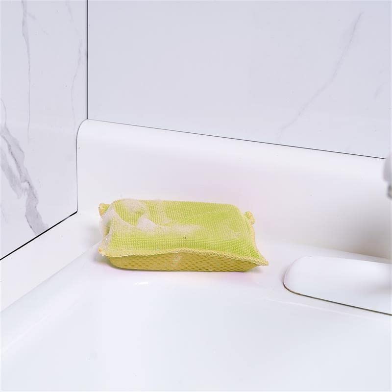 Superio Miracle Microfiber Scrubbing Sponge, Yellow Extra Scrubbing Power Sponge for Kitchen, Sink, Pot, Pan and Dish Washing, Super Absorbent