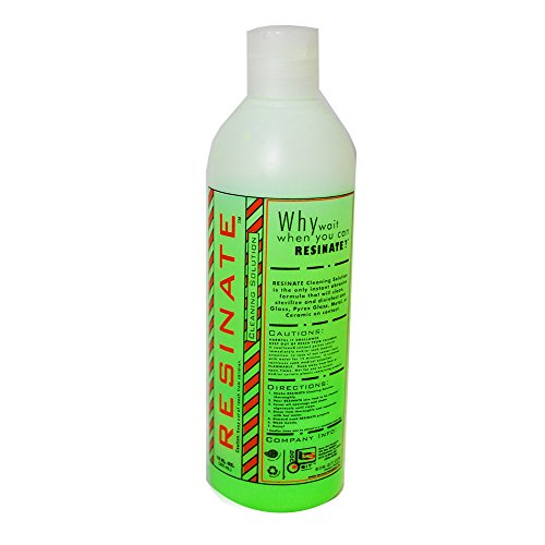Resinate Green Cleaning Solution Glass Pyrex Metal Ceramic Disinfect Clean 12oz