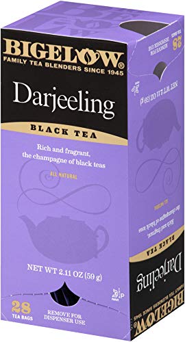 Bigelow Darjeeling Blend Tea 28-Count Boxes (Pack of 6) Full Caffeine Premium Black Tea Bold and Antioxidant-Rich Full Caffeine Black Tea in