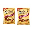 Werther's Original Chocolate Covered Caramels - Individually Wrapped Soft & Chewy Candy Pieces, Sweets for Parties or Holidays - 2.22 oz Bags (Pack