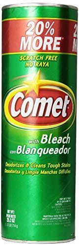 Comet Cleanser Spic and Span with Bleach 25.2 Oz Can 2 Pack