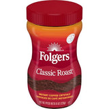 Folgers Classic Roast Instant Coffee, 8 Oz. Jar