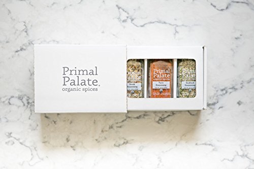 Primal Palate Organic Spices - Griddle and Grill Pack 3-Bottle Gift Set