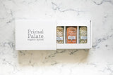 Primal Palate Organic Spices - Griddle and Grill Pack 3-Bottle Gift Set