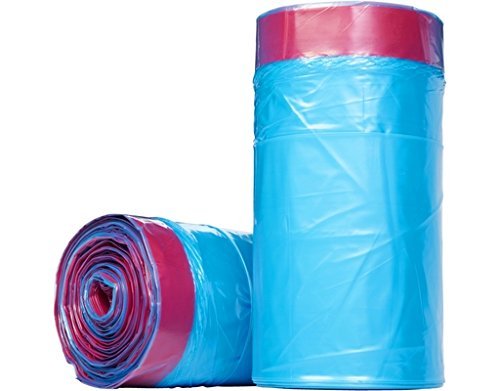 Husky HK30DS050BU 30-Gallon Drawstring Recycling Blue Bags, 50 Count