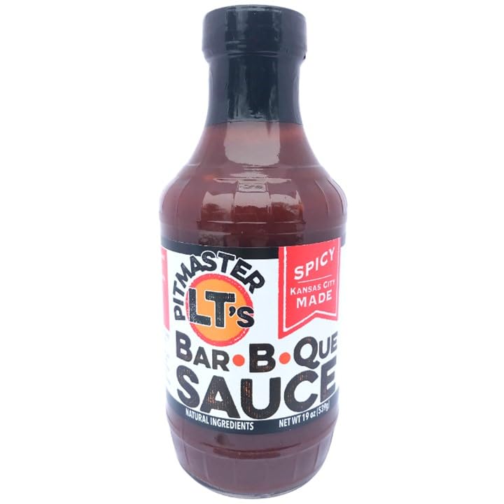 Pitmaster LT's Spicy Kansas City Made BBQ Sauce | All-Natural, Smoky Spicy Craft Blend (19 oz)