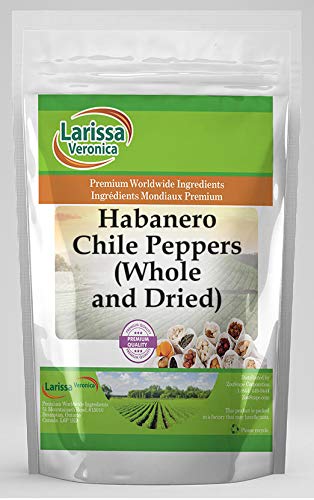 Habanero Chile Peppers (Whole and Dried) (4 oz, ZIN: 528721) - 3 Pack