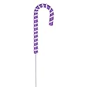 Vickerman 792896-23.5" Purple Candy Cane Stem (3 Pack) (RPQ252166)