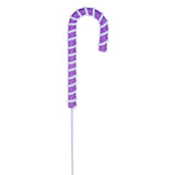 Vickerman 792896-23.5" Purple Candy Cane Stem (3 Pack) (RPQ252166)