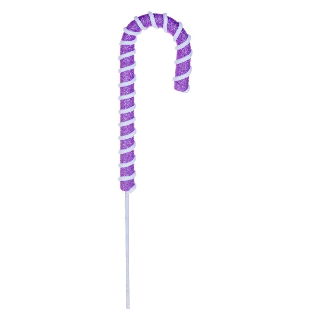 Vickerman 792896-23.5" Purple Candy Cane Stem (3 Pack) (RPQ252166)