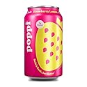 Poppi Sparkling Prebiotic Soda Beverage with Apple Cider Vinegar, Seltzer Water and Fruit Juice, Strawberry Lemon Flavor, 12 Fl Oz, 1 Count, Packaging
