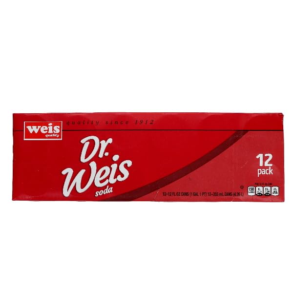 Weis Quality, Soda Dr. Weis - 12 Pack, 12 Fl Oz