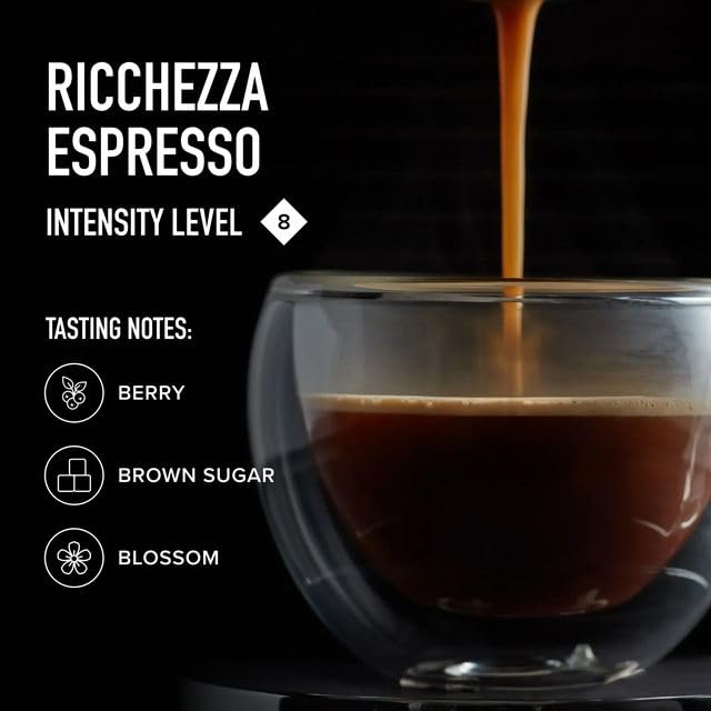 Peet's Coffee, Medium Roast Espresso Capsules, Compatible with Nespresso Original Machine, 100% Arabica Coffee - Ricchezza Intensity 8, 50 Count (5