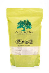 Olive Leaf Tea - Certified Organic - Non-GMO Herbal Tea Bags (100 count) - Sourced from Spain and Manufactured in USA - Antioxidant Immunity